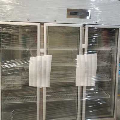 Verwarmingsglas deuren roestvrij staal 304 apotheek medische koelkast gebruikt in ziekenhuis laboratorium