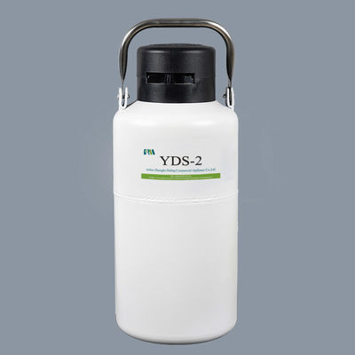 Witte Vloeibare Stikstof Cryogene Tank, Vloeibare Stikstofcontainer 2 Liter