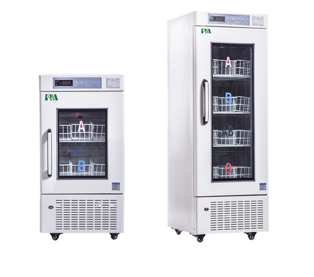 368L Foam Glass Door Bloedbank Koelkast met Temperatuur Printer 4°C voor Bloedveiligheid