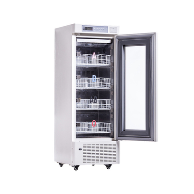 368L Foam Glass Door Bloedbank Koelkast met Temperatuur Printer 4°C voor Bloedveiligheid