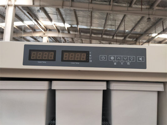 528 Liter Capaciteits die zich rechtop Diep Biomedisch de Koelkastkabinet van de Vaccindiepvriezer met Dubbele Onafhankelijke Kamers bevindt