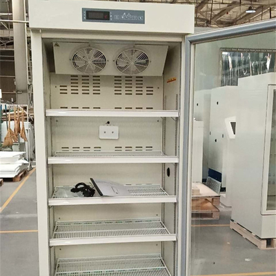 Het Controlemechanisme Medical Pharmacy Refrigerator van de microprocessortemperatuur met Verwarmde Glasdeur 416L