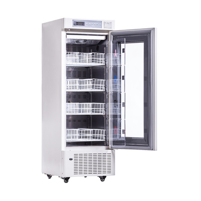 Draagbare ziekenhuis bloedbank koelkast met verwarming schuim glazen deur 208L