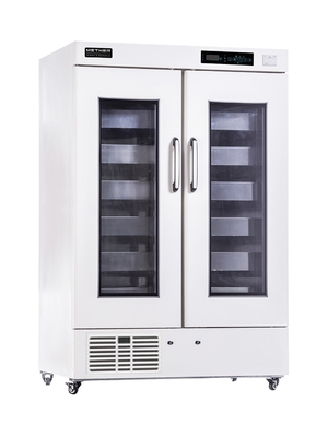 Biomedische bloedbank vriezer 658L Grote capaciteit met dubbele schuimende glazen deur