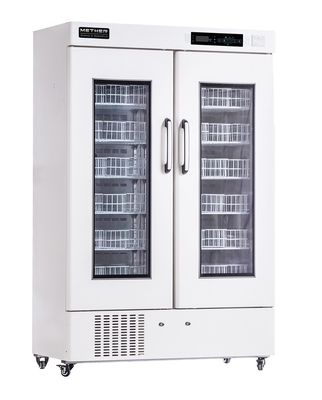 Biomedische bloedbank vriezer 658L Grote capaciteit met dubbele schuimende glazen deur