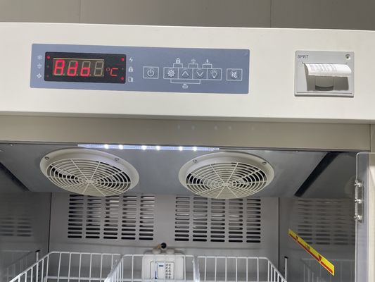368L Capaciteit Hoge Kwaliteit Ziekenhuis Laboratorium Bloedbank Koelkasten Met Schuimende Glazen Deur